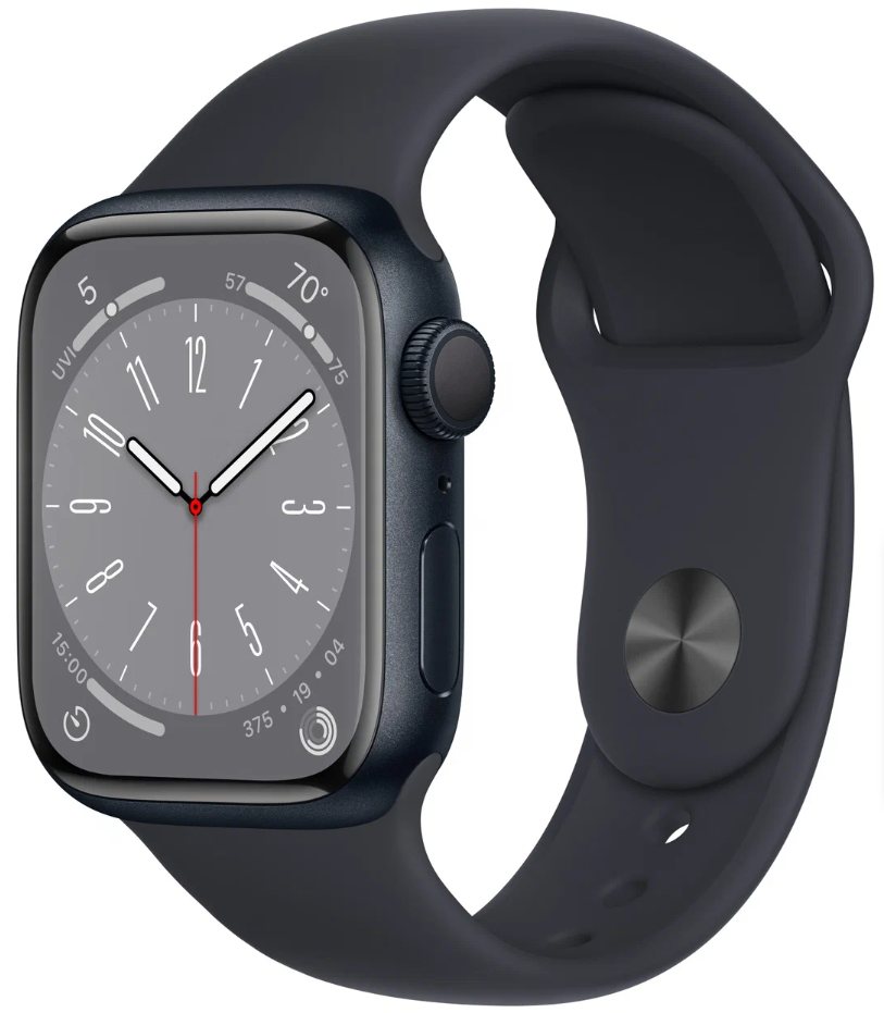 Умные часы Apple Watch Series 8 41 мм, M/L, тёмная ночь (США)